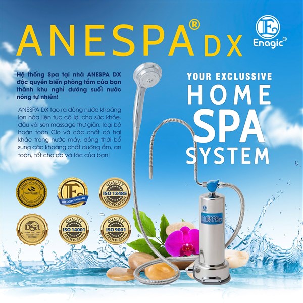 Khám phá máy tắm khoáng Anespa cho làn da sáng mịn