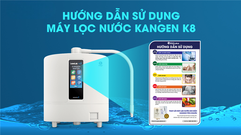 Cách sử dụng máy Kangen LeveLuk K8 hiệu quả nhất
