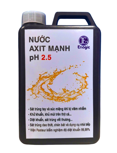 Can đựng nước Kangen axit ph 2.5