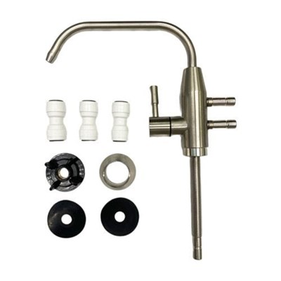 Vòi Inox 34 ngắn cổ thấp lắp cho máy ion kiềm 