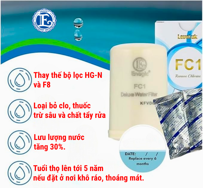 Nâng cấp nguồn nước gia đình bạn với lõi lọc Kangen FC1