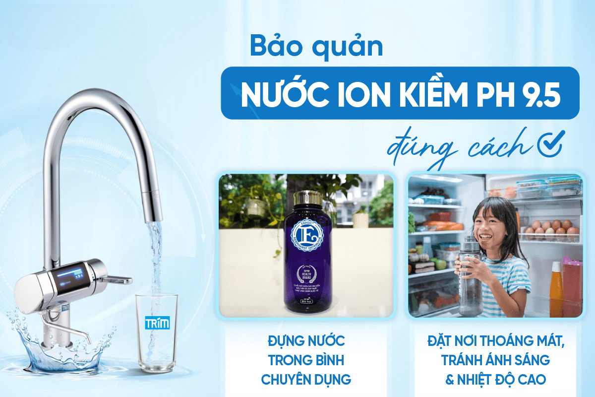 Nước ion kiềm pH 9.5 là gì? Những lợi ích đối với sức khỏe
