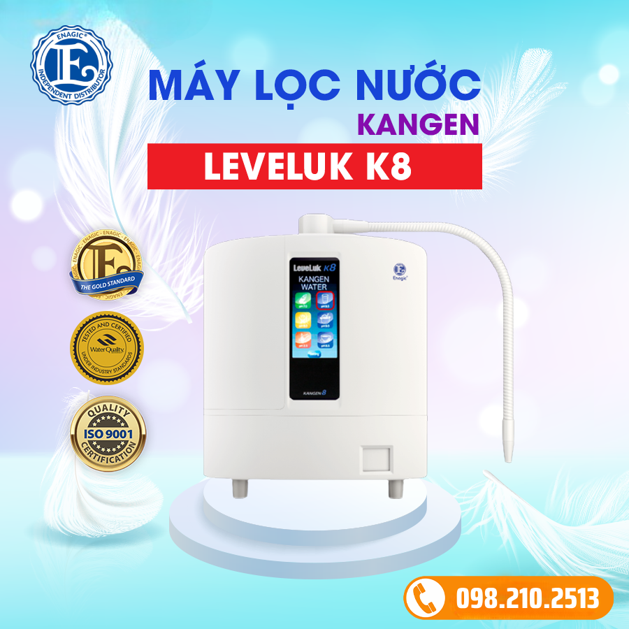 Khám phá cấu tạo, công dụng và giá máy lọc nước Kangen LeveLuk K8