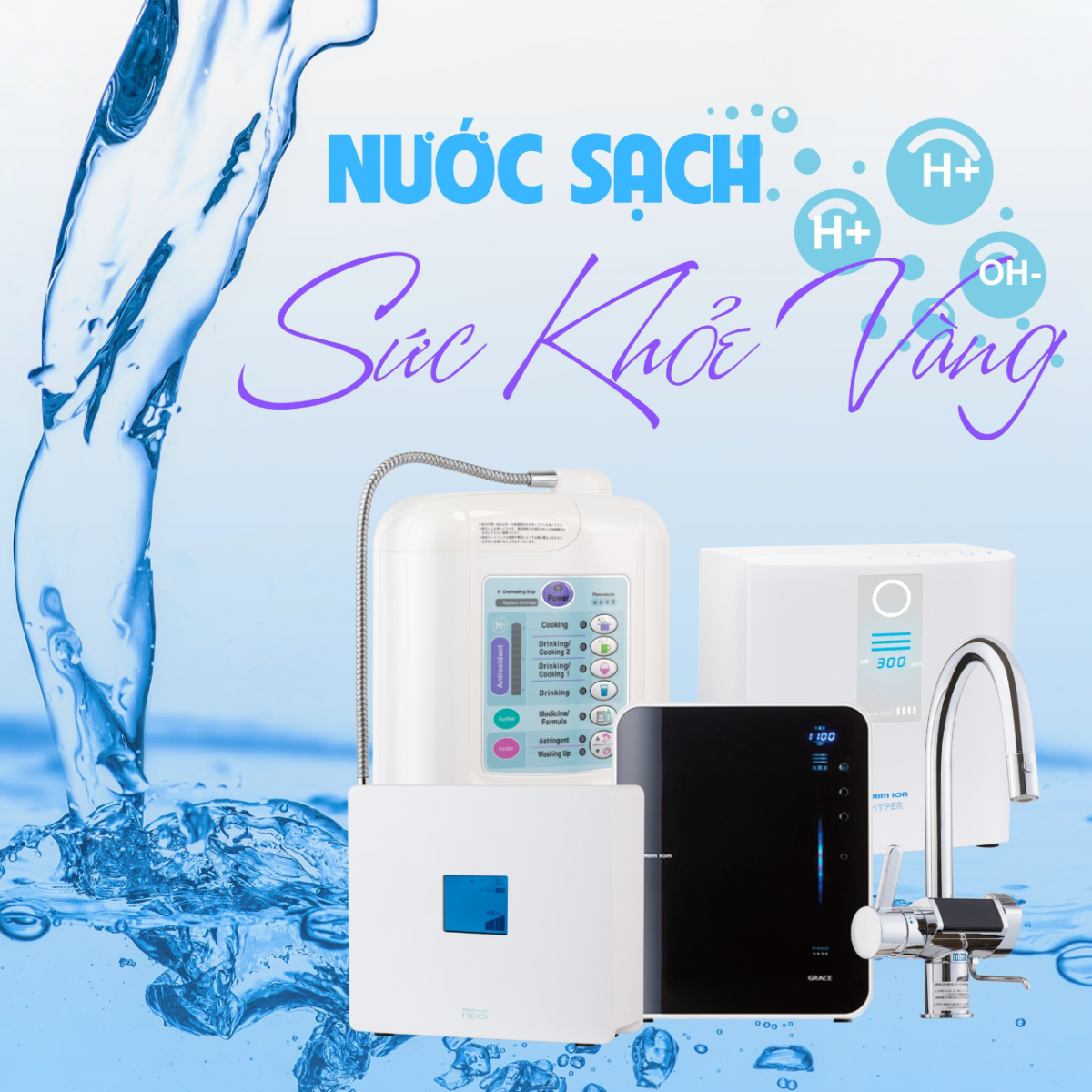 Công dụng của các loại nước điện giải theo từng mức pH